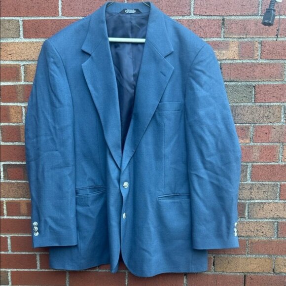 Haggar Clothing Co. Men’s Blue Blazer Sport Coat Size 46R - Picture 1 of 7
